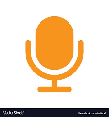 orange microphone icon