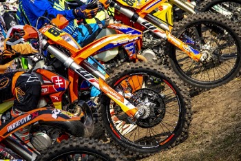Orange Motocross Bike