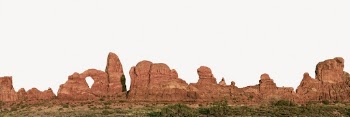 Orange mountain background, nature landscape | Free PSD - rawpixel