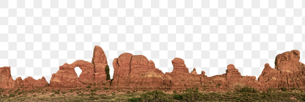 Orange mountain png border, transparent | Free PNG - rawpixel