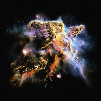 Orange Nebula background, space aesthetic | Free PSD - rawpixel