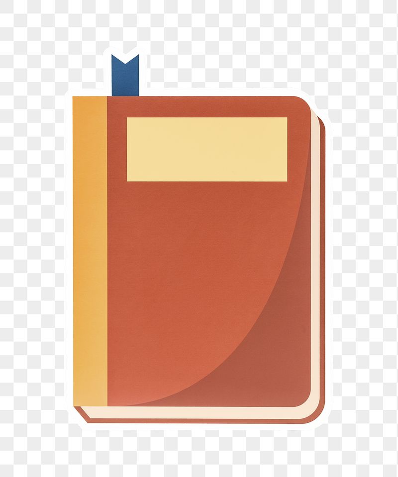 Orange notebook png sticker, transparent | Free PNG - rawpixel