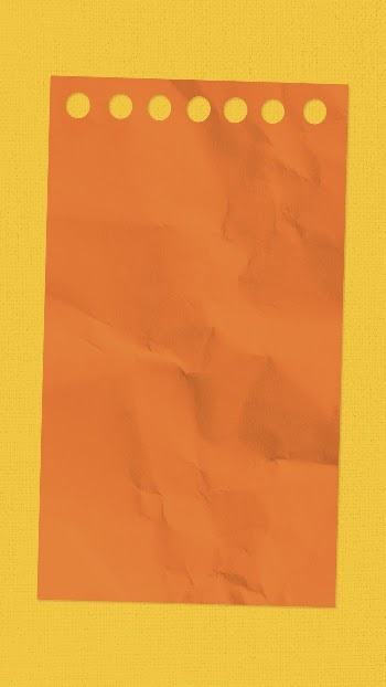 Orange notepaper mobile wallpaper, crumpled | Free Photo - rawpixel