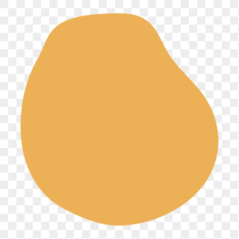 Orange organic png shape sticker, | Free PNG - rawpixel