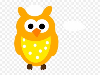 Orange Owl And Dots Clip Art At Clker - Baby Owl Clip Art