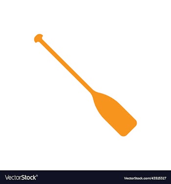 orange paddle icon