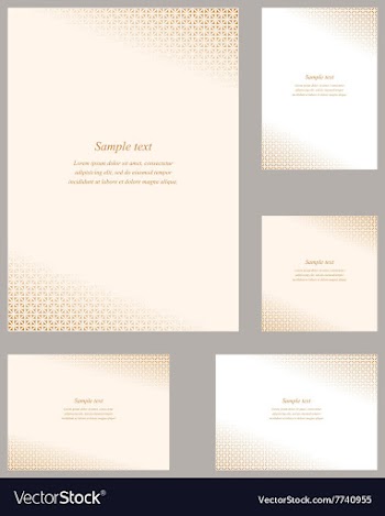 Orange page corner design template set vector image