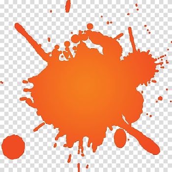 Orange paint illustration, Paint Drawing Ink , watercolor splash transparent background PNG clipart