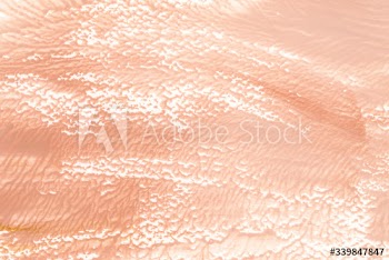 Orange paint on a canvas