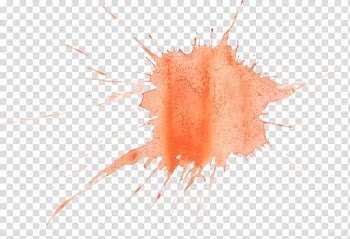 Orange paint splash illustration, Watercolor painting Desktop , watercolour transparent background PNG clipart