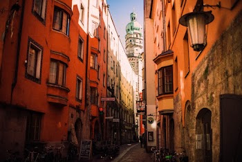 Orange Painted Buildings