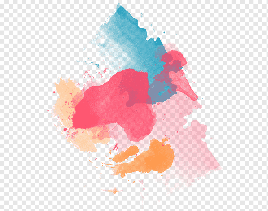 orange, pink, and green watercolor abstract, Watercolor painting Art Graphic design, watercolour splash, orange, computer Wallpaper, color png