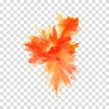 Orange powder , Dust explosion Desktop , explosion transparent background PNG clipart