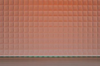 Orange product backdrop with patterned glass | Free stock photo | High Resolution image