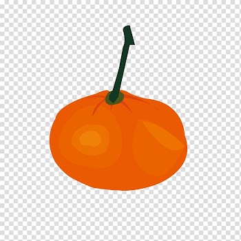 Orange Pumpkin Pattern, Cartoon persimmon red transparent background PNG clipart