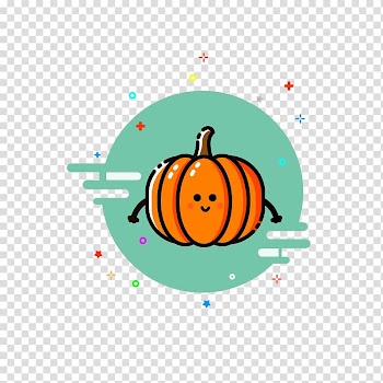 Orange pumpkin transparent background PNG clipart