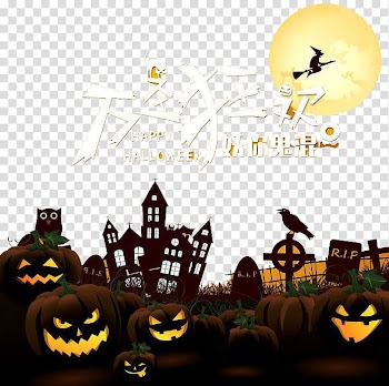 Orange pumpkins with happy halloween text overlay, Musical instrument Trumpet, Trumpet transparent background PNG clipart