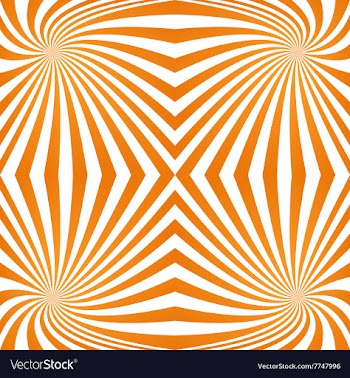 Orange quadrant spiral pattern background vector image