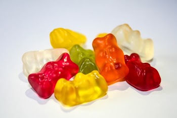 Orange Red Yellow Green Gummie Bears