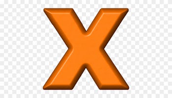 Orange Refrigerator Magnet X - Letter X Orange Png