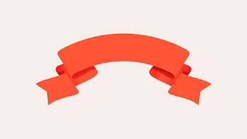 Orange ribbon banner vector, decorative label… | Free stock illustration | High Resolution graphic