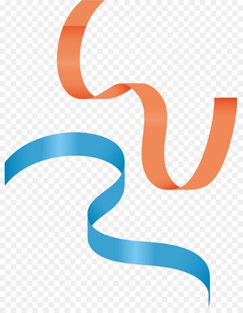 Orange Ribbon Clip art - Exquisite ribbon 