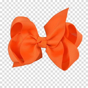 Orange ribbon illustration, Orange ribbon Orange ribbon Awareness ribbon, ribbon bow transparent background PNG clipart
