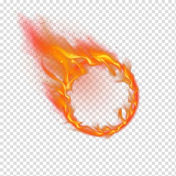 Orange ring flame illustration, Light Fire RGB color model, of Fire transparent background PNG clipart
