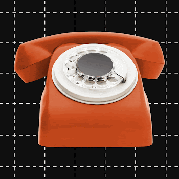 Orange rotary telephone, retro aesthetic | Free Photo - rawpixel