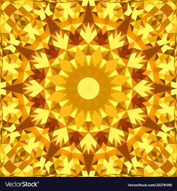 Orange seamless abstract triangle mosaic vector image