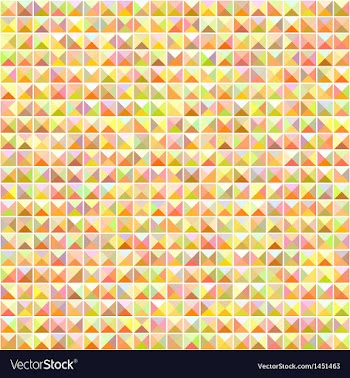 Orange seamless mosaic pattern vector image