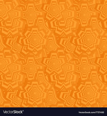 Orange seamless polygon pattern background vector image