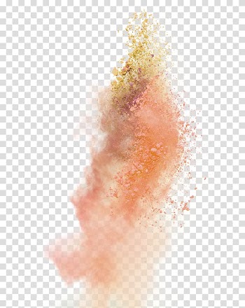 Orange simple explosion effect element transparent background PNG clipart