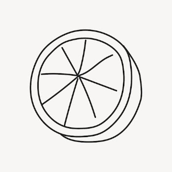Orange slice clipart, fruit doodle | Free Vector Illustration - rawpixel