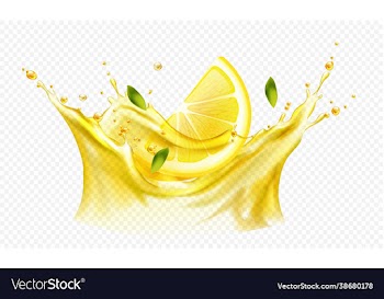 orange slice splash on tranceparent background