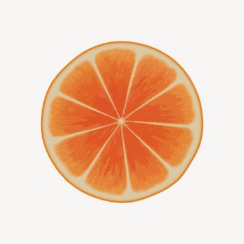 Orange slice sticker, fruit illustration | Free PSD - rawpixel