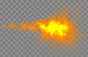 Orange Smoke PNG Download Image
