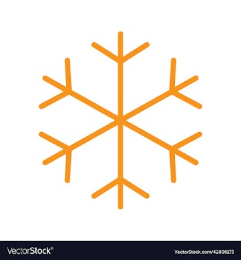 orange snowflake icon