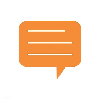 Orange speech bubble graphic illustration | Free stock vector - 429385