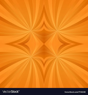 Orange spiral meditation background vector image