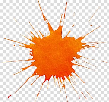 Orange splat paint, Watercolor painting Orange Battle Park Paintball, Orange Splat transparent background PNG clipart