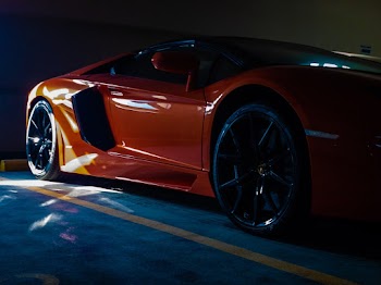Orange Sports Coupe