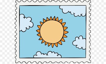 Orange sun vector 
