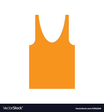 orange tank top solid icon