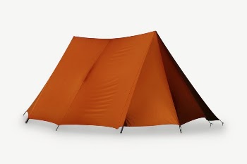 Orange tent collage element, isolated | Free PSD - rawpixel