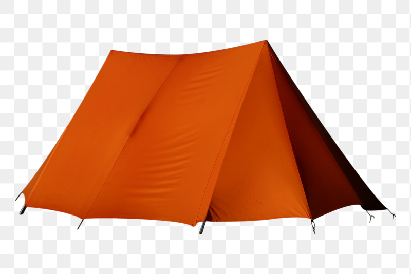 Orange tent png sticker, transparent | Free PNG - rawpixel