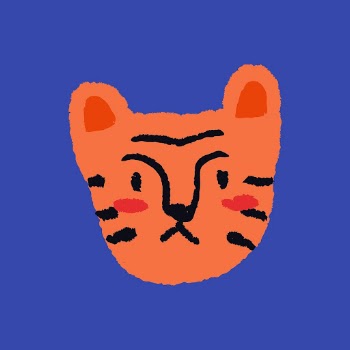 Orange tiger, animal doodle sticker, | Free Vector Illustration - rawpixel