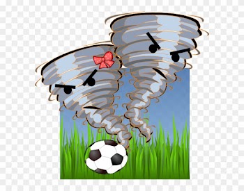 Orange Tornado Clip Art - Tornado Soccer Clip Art
