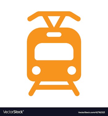 orange tram icon