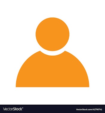 orange user solid icon